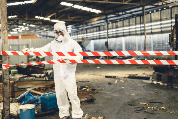 Professional Biohazard technician working in Glencoe, CA